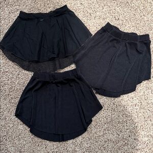 Set of Three Black Skirts